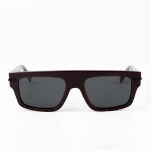NEW Fendi FE40091U FENDIGRAPHY 69A Bordeaux Grey Unisex Square Sunglasses